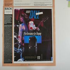 vintage 22x30cm magazine cutting AMPEG bobby dall , poison bass player usato  Spedire a Italy