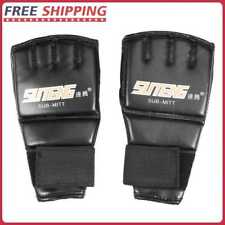 Half Finger Fighting MMA Boxing Sports PU Leather Tiger Muay Thai Gloves for sale  Shipping to South Africa