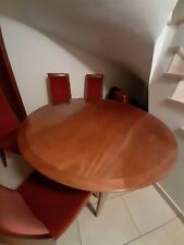Mahagoni Tisch Rund, ausziehbar,120 cm Durchmesser plus  4 Stühle  gebraucht kaufen  Bedburg
