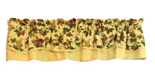 Used, Vtg Waverly Yellow-Gold Fruit Polka Dot Layered Valance Garden Room 60.5 x 12" for sale  Shipping to South Africa