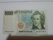 Banconota 5000 lire usato  Latiano