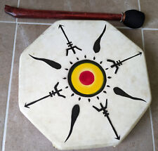 Painted octagonal hidetribe for sale  READING