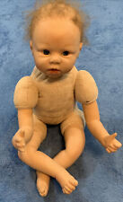 Reborn Baby Doll Silicone Vinyl Soft Body Mohair Rooted Hair 21” Posable tweedehands  verschepen naar Netherlands