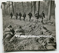 K5135 Foto deutsche Soldaten Tarnuniform Camouflage MG Panzerbüchse Kampfgruppe  gebraucht kaufen  Kirchhain