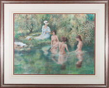 John Seerey-Lester - 1977 Pastel - The Bathers, used for sale  Shipping to South Africa