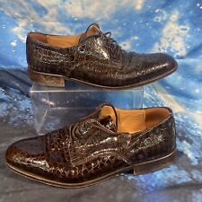 MEN'S ITALIAN LEATHER SHOES SIZE UK 7.5 EUR 41 VERO CUOIO SNAKE for sale  Shipping to South Africa