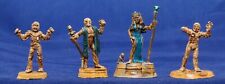 4 miniaturas de metal Ral Partha 11-102 Greater Mummies D&D TSR LOTR com pintura 1991 comprar usado  Enviando para Brazil
