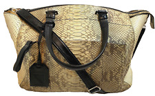 Bolsa satchel REED KRAKOFF grande couro de cobra píton designer bolsa tote jumbo rara! comprar usado  Enviando para Brazil