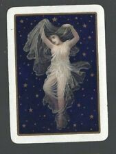 Used, EW81 Swap Playing Card 1 WIDE VINT ENG FLOATING IN THE STARS!! DRAPED LADY ART  for sale  Shipping to Canada