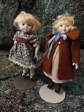 Usado, Par de bonecas vintage miniatura de porcelana gêmeas? comprar usado  Enviando para Brazil