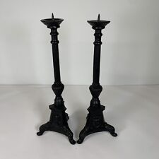 Cast iron candlesticks for sale  COLCHESTER