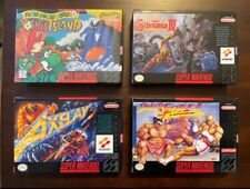 SUPER MARIO WORLD 2 CASTLEVANIA IV AXELAY STREET FIGHTER II SNES CIB MINT, used for sale  Shipping to South Africa
