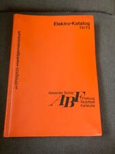 Elektromaterial katalog 1972 gebraucht kaufen  Sankt Georgen im Schwarzwald