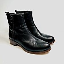 Botas al tobillo HUSK para mujer hechas en italiano de cuero estilo Chelsea negras EU 38 AU 7 segunda mano  Embacar hacia Argentina