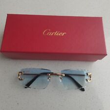 Gafas de sol Cartier sin montura corte diamante gafas decoración BIG C CT0092O Piccadilly segunda mano  Embacar hacia Argentina