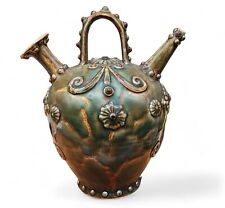 Used, Antique 19th Century Zsolnay Specs Hungarian Art Pottery Water Vessel, c1882 for sale  Shipping to South Africa
