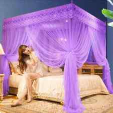 Mosquiteiro bordado plissado de renda para cama quadrada princesa cama dossel de malha comprar usado  Enviando para Brazil