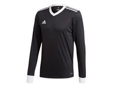 Camiseta de futebol Adidas masculina manga longa Tabela 18, preta/branca comprar usado  Enviando para Brazil
