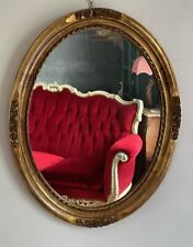 Miroir ovale vintage d'occasion  L'Isle-Jourdain