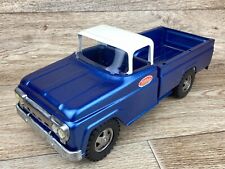 Vintage Tonka Toys Blue and White Pressed Steel Metal Pickup Truck for sale  Shipping to South Africa