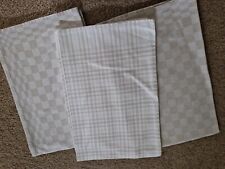 Beige checked linen for sale  LIVERPOOL