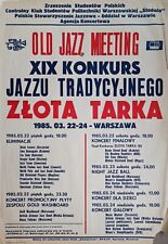 Plakat  OLD JAZZ MEETING / ZŁOTA TARKA  1985    Polish Jazz Poster WYPRZEDAŻ na sprzedaż  PL