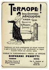 Pubblicita 1919 termope usato  Biella