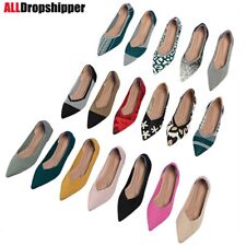 Plus Size 43 apontado Toe Flats Tricô elástico confortável Ballet Shoes loafers comprar usado  Enviando para Brazil
