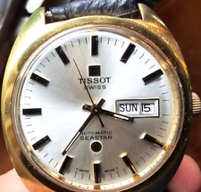 Vintage Cerca de 1970 *Em Execução* Relógio Automático Seastar Tissue Dourado 46587-4X comprar usado  Enviando para Brazil