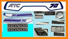 1981 ATC70 ATC 70 FENDER GAS TANK AIR FILTER FRAME DECAL EMBLEM STICKER SET for sale  Shipping to South Africa