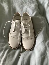 Clarks white leather for sale  WETHERBY