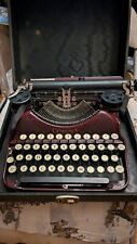 Vintage LC Smith & Corona Standard Typewriter 1930s Maroon Typewriter With Case for sale  Shipping to South Africa