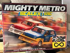 Scalextric Mighty Metro Vintage Set 1980s boxed car racing set & extra track, used for sale  Shipping to South Africa