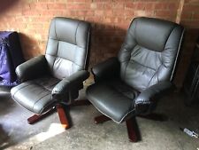 Leather reclining lounge for sale  UXBRIDGE