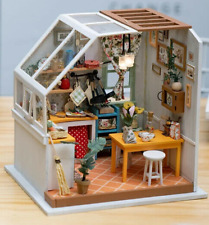 Hágalo usted mismo kit de casa de muñecas cocina de Jason con LED en miniatura muebles de madera Casa De Muñeca segunda mano  Embacar hacia Spain