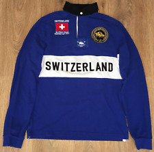 Camisa Polo Ralph Lauren #4 Suíça Copa de Inverno 2008 Mercer Club Azul tamanho P comprar usado  Enviando para Brazil