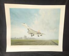 Concorde Departing Heathrow by Gerald Coulson, signed and stamped, print for sale  Shipping to Ireland