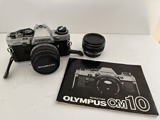 Cámara fotográfica Olympus OM10 35 mm SLR Zuiko MC Auto-S 50 mm f/1,8 lente + teleconvertidor segunda mano  Embacar hacia Argentina