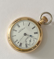 American Waltham modelo 1883 grado no. 1 Reloj de Bolsillo Estuche Enchapado en Oro 55mm 18S segunda mano  Embacar hacia Argentina
