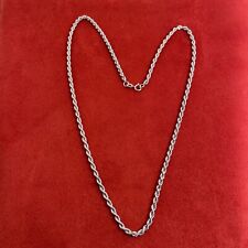 9ct White Gold 18”inch Rope Chain 2.6gms for sale  Shipping to South Africa