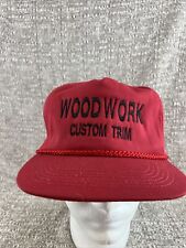 Vintage madeiramento Custom Trim ajustável chapéu 80s-90s Red Hat comprar usado  Enviando para Brazil