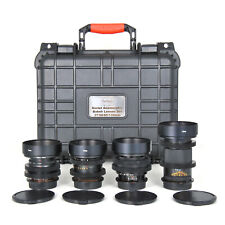 Used, Soviet 37/58/85/135mm Cine Modded Lenses Set For Canon EF Mount w/ Case! for sale  Shipping to South Africa