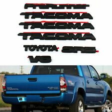 Kit de 7 PIEZAS Superposición Blackout Fit 2005-2015 Tacoma Prerunner V6 Emblema Placa de identificación segunda mano  Embacar hacia Argentina