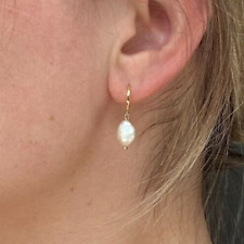 Gold dangle pearl for sale  ABINGDON