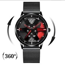 Used, Spinning Rim Watch Men Car Quartz Rim Hub Wheel Stainless Steel Wristwatch for sale  Shipping to South Africa
