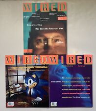 Revista Wired 3 edições vintage 1993 Premiere #1 #5 #6 Sterling Sega Hedgehog Muito bom estado+ comprar usado  Enviando para Brazil