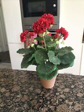 artificial geranium terracotta pot for sale  FELTHAM