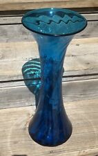 vase green large clear blue for sale  Silvis
