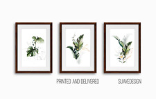 Botanical prints wall for sale  LONDON