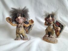 2 muñecas troll Nyform originales de Noruega, usado segunda mano  Argentina 